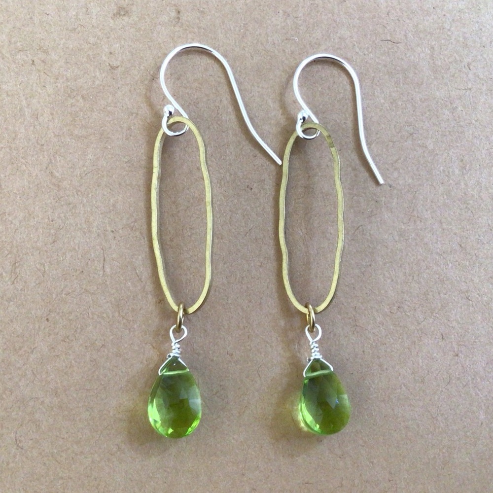 Peridot sundance charm artisan Earrings